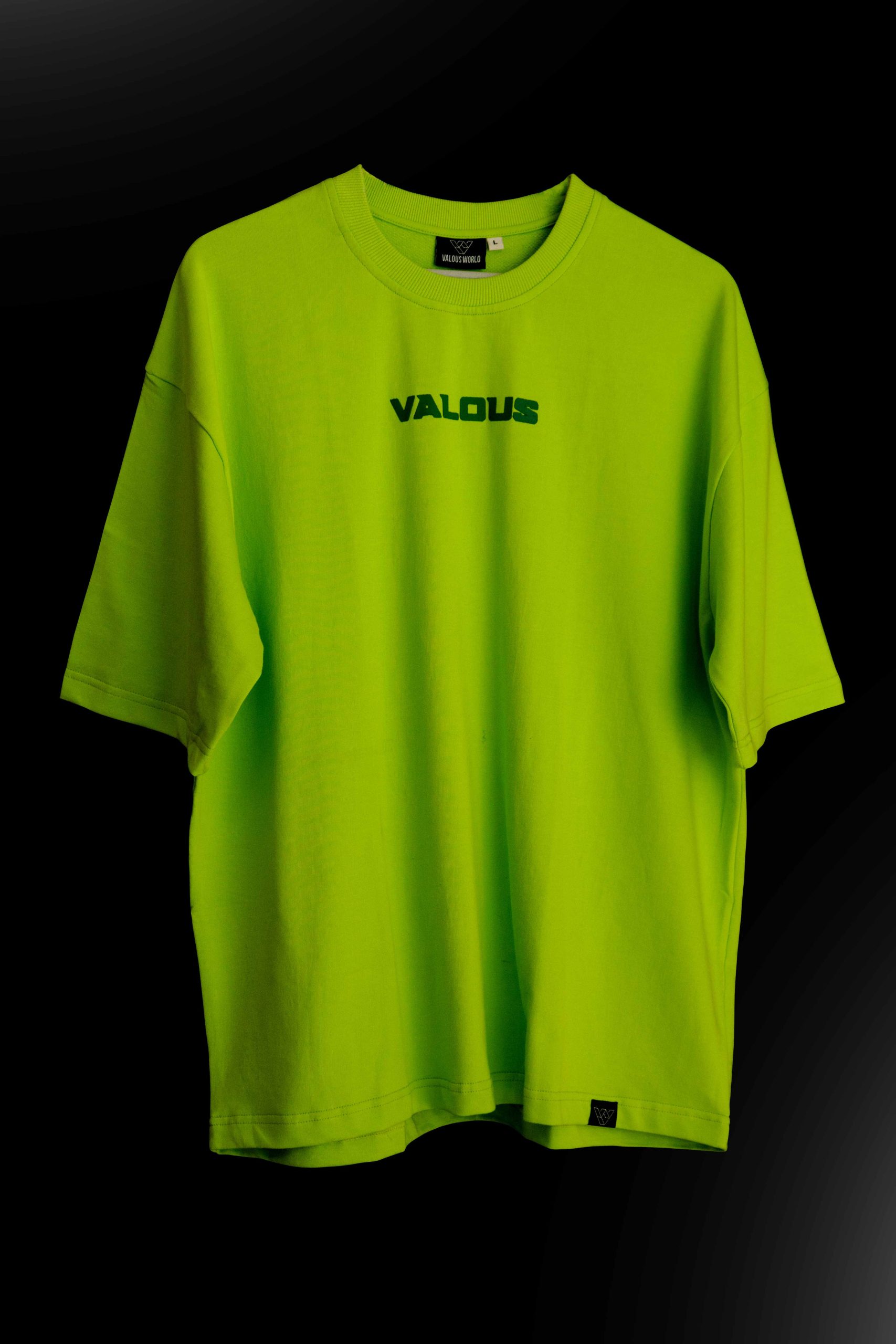 Second image of NEON GREEN BAT GRAPHIC PREMIUM OVERSIZED TEE